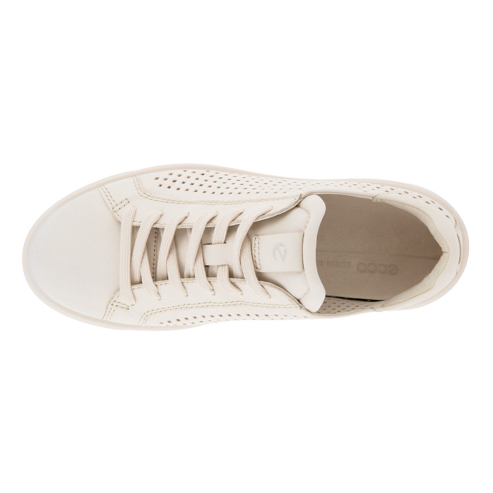 ECCO Womens Sneakers Beige - Street Tray Laced - UHI-972401